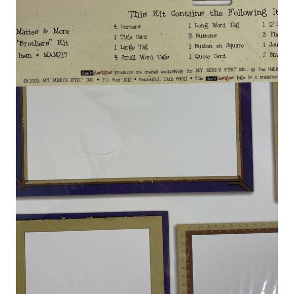 Brothers Friends Brotherly Love Scrapbook Pages &  Tags 12 x12 New - Picture 6 of 7